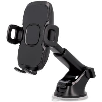 Autós tartó, Univerzális, szélvédőre rögzíthető, 50 - 100 mm széles készülékig, tapadókorongos, teleszkópos, 360°-ban forgatható, MaxLife MXCH-03, fekete kép