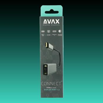 AVAX AD605 CONNECT+ Type C 3.1-Display port 1.2 adapter kép