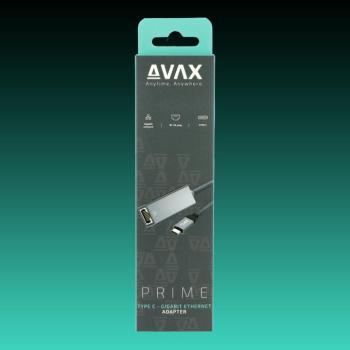 AVAX AD900 PRIME USB-C 3.2 - Gigabit Ethernet hálózati adapter kép