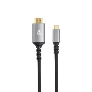 AVAX AV9021 PRIME USB-C – HDMI 2.0 kábel, 4K / 60 Hz, fonott, 1.5m kép