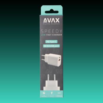 AVAX CH-320 Hálózati fali töltő USB + Type C, 20W kép