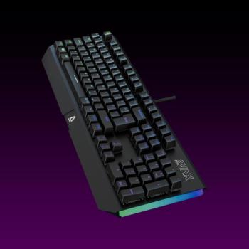 AVAX FS01 Full size mechanikus vezetékes alumínium billentyűzet Outemu piros switch, Magyar kiosztás kép