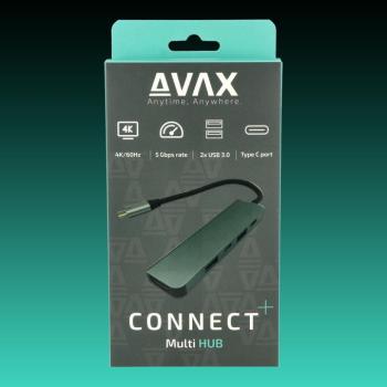 AVAX HB611 CONNECT+ 5in1 Multi HUB Type C-HDMI(4k60Hz), TypeC, 2xUSB 3.0, PD 100W HUB kép