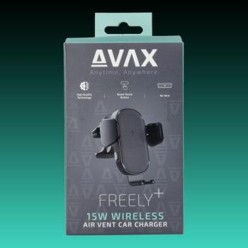 AVAX WH600 Freely+ Vezeték nélküli szellőzőrácsra rögzíthető autós töltő, 15W kép