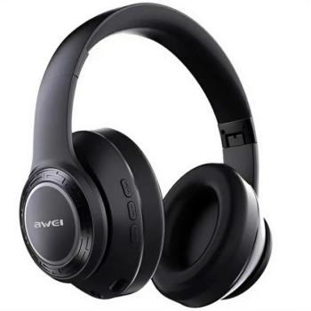 AWEI A300BL bluetooth fejhallgató SZTEREO (v5.3, mikrofon, összehajtható, LED fény) FEKETE Gigaset GL390, Samsung Galaxy A34 5G (SM-A346), Honor Pad X9 , ZTE Blade V40 Design, Huawei P60 Pro, Asus kép