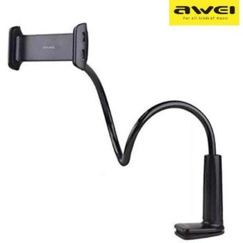 AWEI asztali mobiltelefon tartó X3 4&quot;-10,5&quot; fekete hosszú karral kép