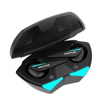 AWEI Bluetooth fülhallgató 5.0 T23 TWS + dokkolóállomás fekete kép