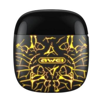 AWEI Bluetooth fülhallgató 5.0 T28 Pro TWS + dokkolóállomás fekete kép