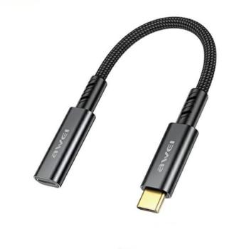 AWEI CL-216T Type-C - Lightning adapter - fekete kép