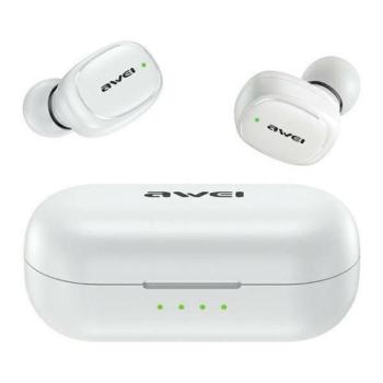 AWEI fülhallgató Bluetooth 5.1 T13 Pro TWS + dokkoló állomás fehér kép