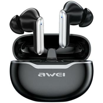 AWEI fülhallgató Bluetooth 5.3 T50 TWS + dokkoló állomás fekete kép