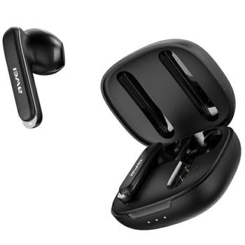 AWEI fülhallgató Bluetooth 5.3 T66 TWS + dokkoló állomás fekete kép