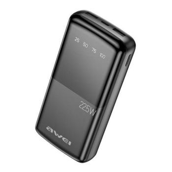 AWEI P13K PowerBank 20000mAh 22.5W digitális kijelzővel - fekete kép