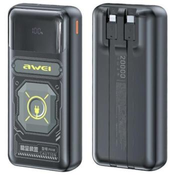AWEI P99K powerbank 20000mAh 22.5W - fekete kép