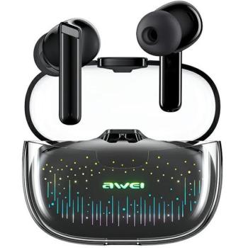 AWEI T52 Pro2 Bluetooth fülhallgató 5.3 TWS töltőtokkal fekete kép