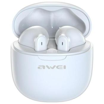 AWEI T68 TWS Bluetooth vezeték nélküli fülhallgató ENC - fehér kép