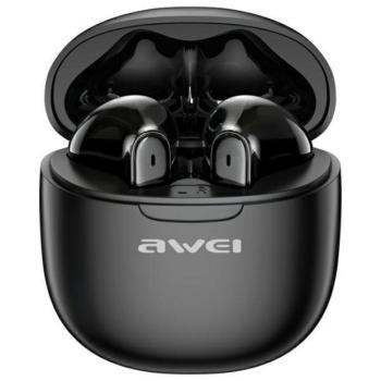 AWEI T68 TWS Bluetooth vezeték nélküli fülhallgató ENC - fekete kép