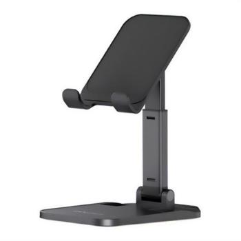 AWEI X11 asztali tartó (univerzális, állvány, dönthető, 11 - 15cm magas, alumínium) FEKETE Samsung Galaxy S (GT-I9000), Samsung Galaxy SL (GT-I9003), Samsung Galaxy S Plus (GT-I9001), HTC Wildf kép