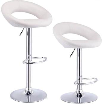 Bárszék, 2 db-os, fehér kép