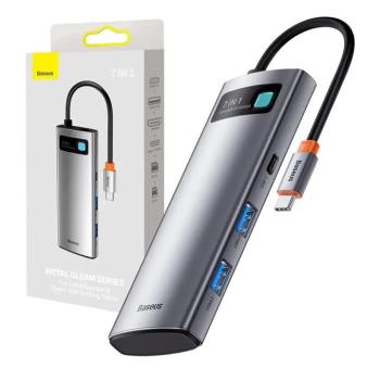 Baseus 7 az 1-ben hub USB-C - 2x USB-A 3.0 + HDMI + USB-C, PD kép