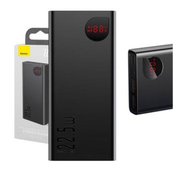 Baseus Adaman Metal Power bank / külső akkumulátor, 20000mAh, 22,5W (fekete) kép