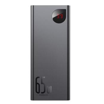 Baseus Adaman Power bank / külső akkumulátor, PD3.0+QC3.0, gyorstöltés, 20000mAh, 65W, fekete kép