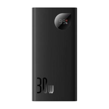 Baseus Adaman2 Power bank / külső akkumulátor, 10000mAh, 2xUSB, USB-C, 30W fekete kép