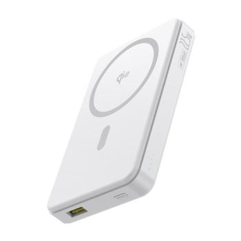 Baseus Airpow2 Qi2 mágneses powerbank / külső akkumulátor, 10000mAh 22.5W, fehér kép
