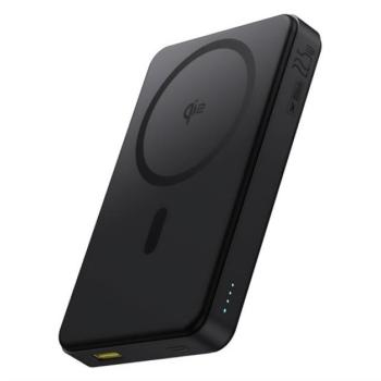 BASEUS Airpow2 Qi2 vésztöltő USB+Type-C aljzat (10000mAh, 22.5W, PD gyorstöltő 3.0, Magsafe, LED jelzés) FEKETE kép