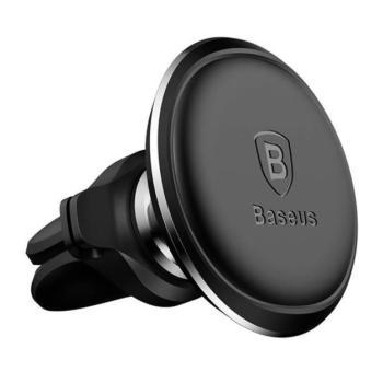 BASEUS autós tartó (szellőzőre, csíptethető, mágneses, 360°) FEKETE kép