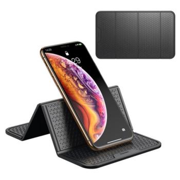 BASEUS autós tartó (tapadókorongos, csúszásgátló, hajlítható, lemosható, 205 x 122 mm) FEKETE Samsung Galaxy A5 (2017) SM-A520F, Huawei Mediapad T2 10.0 Pro, Vodafone Tab mini 7 (VFD1100), L kép