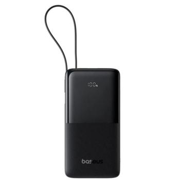 Baseus Bipow 2 Powerbank / külső akkumulátor, USB-C / USB-A port, QC + PD. 20000mAh, 20W, fekete kép