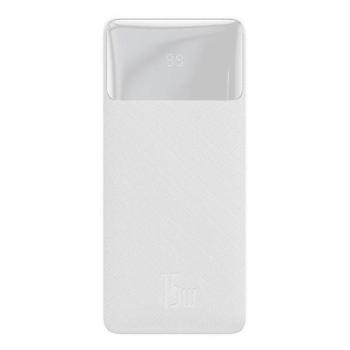 Baseus Bipow Power bank / külső akkumulátor, 30000mAh, 2xUSB, USB-C, 15W, fehér kép