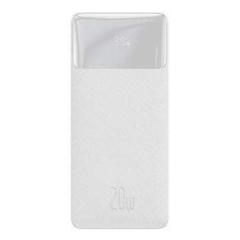 Baseus Bipow Power bank / külső akkumulátor, 30000mAh, 2xUSB, USB-C, 20W, fehér kép