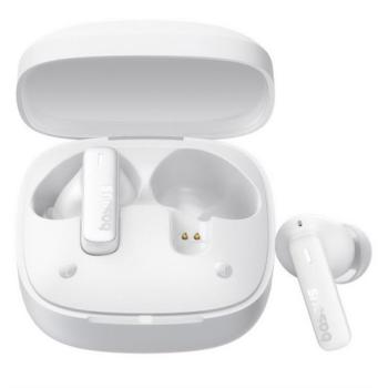 BASEUS BOWIE E19 bluetooth fülhallgató SZTEREO (v5.3, TWS, mikrofon, zajszűrő, IPX5 + töltőtok) FEHÉR kép