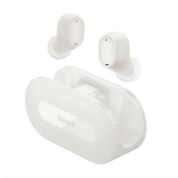 BASEUS BOWIE EZ10 bluetooth fülhallgató SZTEREO (v5.3, TWS, mikrofon, zajszűrő + töltőtok) FEHÉR Honor Pad X9 , Gigaset GL390, Samsung Galaxy A34 5G (SM-A346), ZTE Blade V40 Design, ZTE Blade V kép