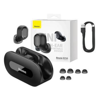 Baseus Bowie EZ10 True Wireless bluetooth headset, fekete kép