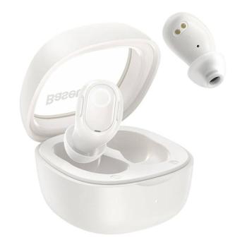 BASEUS BOWIE WM02 OS bluetooth fülhallgató SZTEREO (v5.3, TWS, extra mini + töltőtok) FEHÉR kép