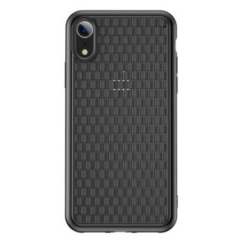 BASEUS BV 2. generációs szilikon telefonvédő (fonott minta) FEKETE Apple iPhone XR 6.1 kép