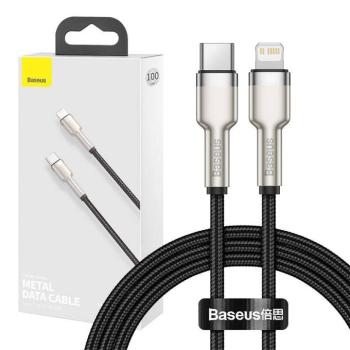 Baseus Cafule USB-C-Lightning kábel, PD, 20 W, 1 m, fekete kép