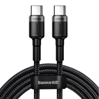 Baseus Cafule USB-C / USB-C töltő- és adatkábel, PD2.0, 2m, szürke/fekete kép