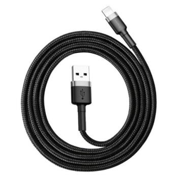 Baseus Cafule USB / Lightning töltő- és adatkábel, 1,5A, 2m, szürke-fekete kép
