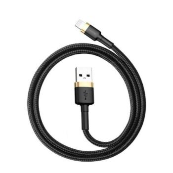 Baseus Cafule USB / Lightning töltő- és adatkábel, 2,4A, 1m, arany-fekete kép
