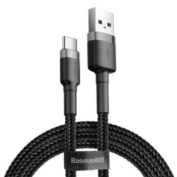 Baseus Cafule USB / USB-C töltő- és adatkábel, 1m, szürke-fekete kép