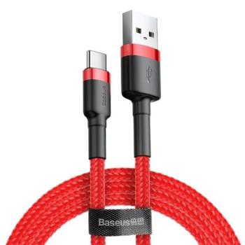 Baseus Cafule USB / USB-C töltő- és adatkábel 2A, 2m, piros kép