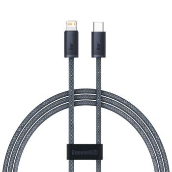 BASEUS DYNAMIC adatkábel és töltő (Type-C - lightning 8pin, 20W, PD gyorstöltés támogatás, 100cm) SZÜRKE Apple iPhone 7 4.7, Apple iPhone 7 Plus 5.5, Apple IPAD mini 4, Apple IPAD Pro 12.9 (2 kép