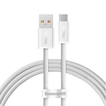 BASEUS DYNAMIC adatkábel (USB - Type-C, 6A, 100W, gyorstöltő, 100cm, cipőfűző) FEHÉR kép