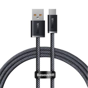 BASEUS DYNAMIC adatkábel (USB - Type-C, 6A, 100W, gyorstöltő, 100cm, cipőfűző) SZÜRKE kép