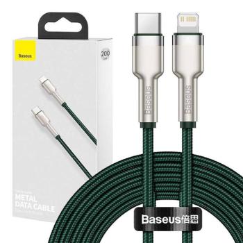 Baseus Dynamic Series USB-C-Lightning kábel, 20 W, 2 m, zöld kép