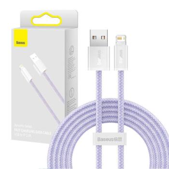 Baseus Dynamic USB-Lightning kábel, 2,4A, 2m, lila kép